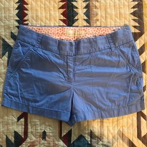 J. Crew Blue Chino Shorts